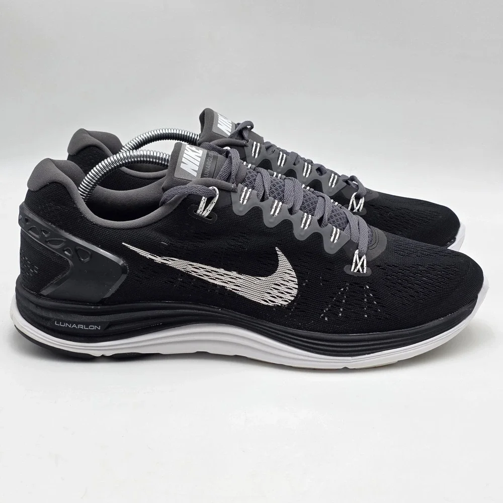Nike Lunarglide 5 Black Athletic Running Shoes Sneakers 599160-010 Men's Sz 11